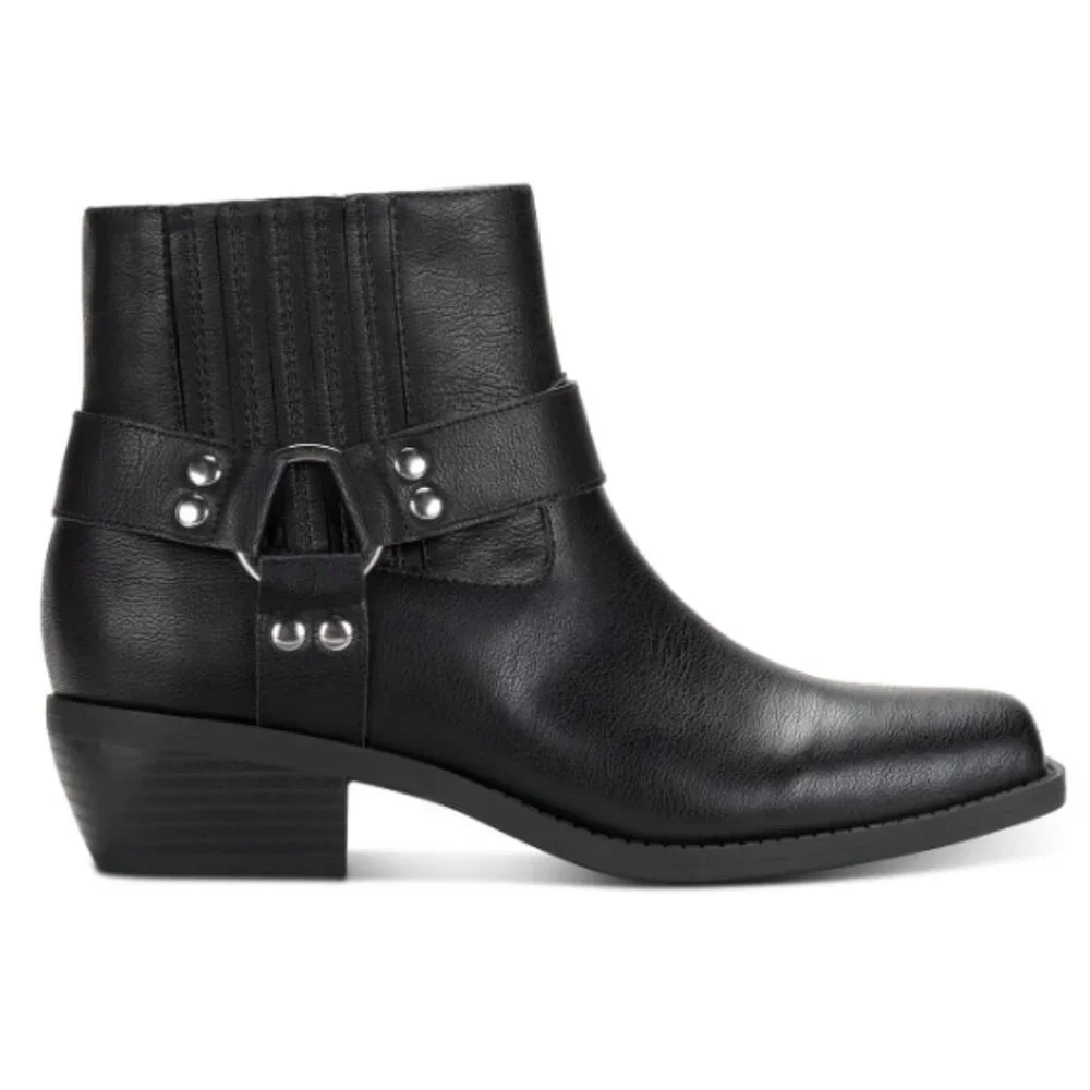 SUN + STONE Womens Westinn Harness Bootie Black Size 6M - G75 - Picture 1 of 4